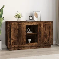 Szafki nocne - vidaXL Szafka, przydymiony dąb, 102x35x60 cm, materiał drewnopochodny - miniaturka - grafika 1