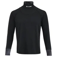 Koszulki sportowe męskie - Koszulka męska CCM Neck Guard LS Black S - miniaturka - grafika 1