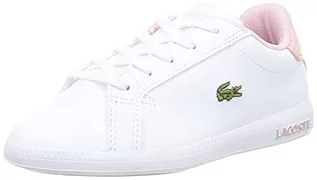 Buty dla dziewczynek - Lacoste Unisex dziecięcy Graduate 0721 1 Suc Sneaker, Wht Lt Pnk - 29 EU - grafika 1