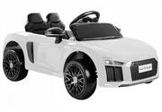 Pojazdy elektryczne dla dzieci - LEANToys   Auto na Akumulator Audi R8 Biały - miniaturka - grafika 1