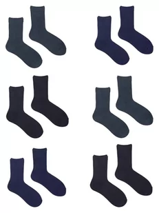 Skarpety chłopięce bawełniane gładkie 6PAK 39-42 - Skarpetki damskie - miniaturka - grafika 1