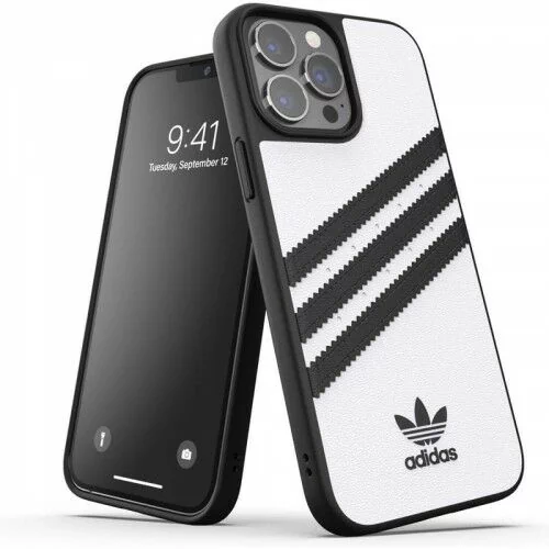 Adidas Etui 3-stripes Snap Case do iPhone 13 Pro Max, biało-czarne