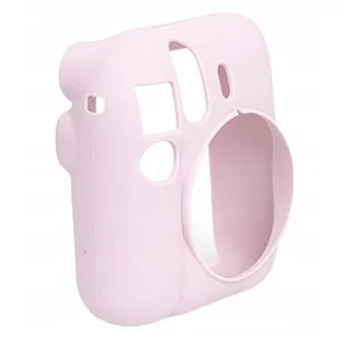 Futerał Etui Pokrowiec Case Do Fujifilm Fuji Instax Mini 12 / Silikonowy / Różowy - Paski, szelki, uprzęże foto - miniaturka - grafika 1