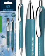 Długopisy - Schneider Długopis automatyczny SCHNEIDER Slider Rave, XB, 1szt., blister, turkusowy - miniaturka - grafika 1