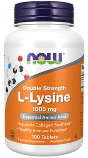 Now Foods NOW Double Strength L-Lysine 1000mg 100tabs - Suplementy naturalne - miniaturka - grafika 1