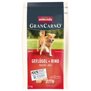 animonda GranCarno Adult, drób i wołowina - 1 kg - Sucha karma dla psów - miniaturka - grafika 1