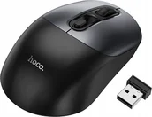 Myszki - Hoco HOCO mysz komputerowa bezprzewodowa 2.4G GM28 czarno szara - miniaturka - grafika 1