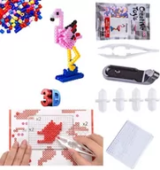 Prace ręczne dla dzieci - Koraliki Do Prasowania 3D Prasowanki Trójwymiarowe Szablon Zwierzątka Flaming - miniaturka - grafika 1