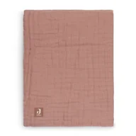 Koce i narzuty dla dzieci - Jollein - Kocyk Muślinowy  Cotton 120 X 120 Cm Rosewood - miniaturka - grafika 1