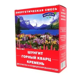Prirodniy Celitel, Rosja Energetyczna mieszanka - szungit, czarny krzemień, kwarc górski - 380 gram - Akcesoria medycyny naturalnej - miniaturka - grafika 1