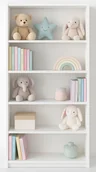 Półki i regały dla dzieci - Biały regał dziecięcy z półkami L8-E22 - miniaturka - grafika 1