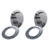 Deski sedesowe - Deski sedesowe, 2 szt., MDF, wzór kamieni - miniaturka - grafika 1