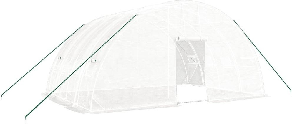 Prolenta Premium - Szklarnia z ramą stalową biała 24 m² 6x4x2,85 m