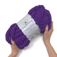 Pasmanteria - Gruba włóczka chenille Ciemny fioletowy - miniaturka - grafika 1