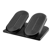 Podnóżki, podpórki, podkładki - Podstawa ergonomiczna pod nogi, FOOTPODIUM czarny, plastikowy, ULTRADESK - miniaturka - grafika 1