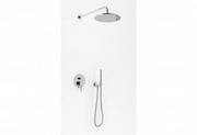 Zestawy prysznicowe - Kohlman QW210AR35 AXEL zestaw prysznicowy z deszczownic$511 35cm i s$512uchawk$513 - miniaturka - grafika 1