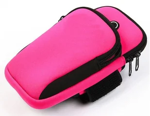 Etui na ramię do biegania różowe - Etui i futerały do telefonów - miniaturka - grafika 5