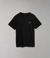Koszulki męskie - t-shirt uomo napapijri selbas np0a4gbq 041 black - miniaturka - grafika 1