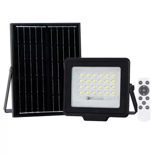 Lampa solarna ogrodowa Norla SLR-42563-50W Italux LED 50W 4000K IP65 czarna - Lampy ogrodowe - miniaturka - grafika 1
