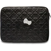 Etui i futerały do telefonów - Hello Kitty Sleeve HKCSZPEKHBPK 14" czarny/black Zip PU Quilted Bows - miniaturka - grafika 1