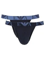 Paski - Emporio Armani Męski pasek Jock Strap (2 sztuki), granatowy/granatowy, L - miniaturka - grafika 1