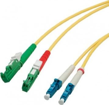 R&M Patchcord światłowodowy LWL duplex 9/125um E2000APC/LC 1.0m