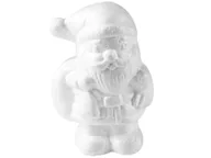 Prace ręczne dla dzieci - [60838] Mikołaj styropianowy 11cm biały - miniaturka - grafika 1