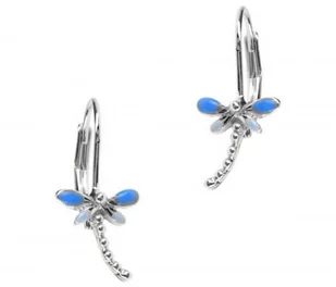 Kolczyki niebieskie ważki (P13274AG-E206) - Kolczyki - miniaturka - grafika 1