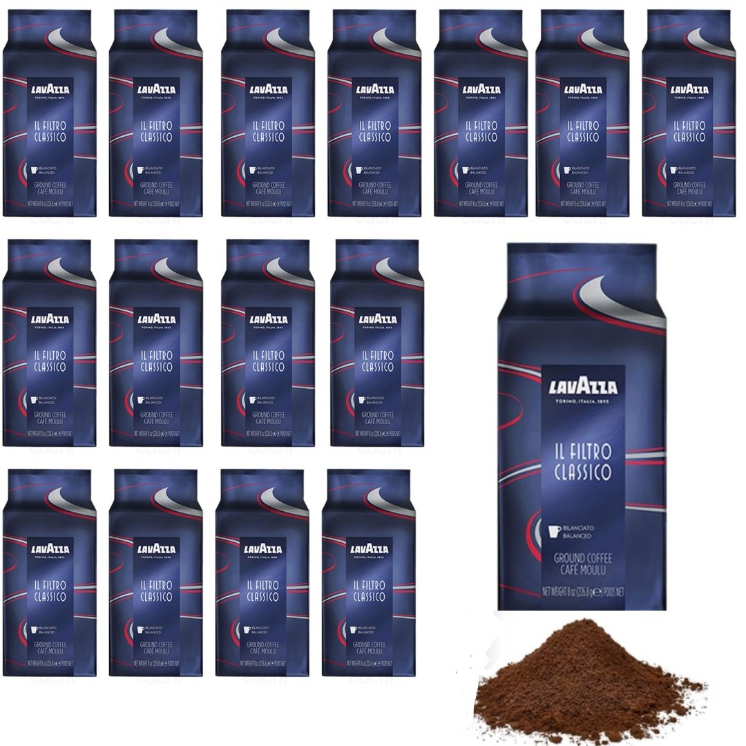 16x Kawa Mielona Lavazza IL Filtro Classico Edycja Skandynawska 16x 227G