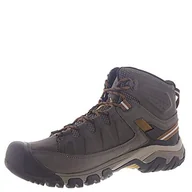 Buty trekkingowe męskie - KEEN Targhee 3 Mid WP, buty turystyczne męskie, Czarny Oliwkowy Złoty Brązowy, 42.5 EU szerokie - miniaturka - grafika 1