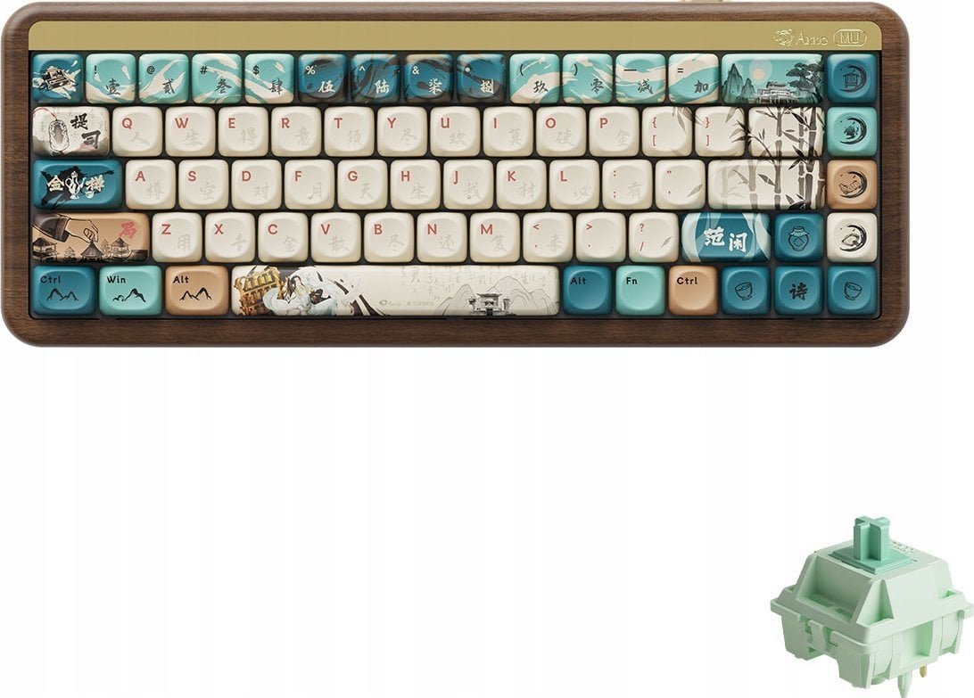 Akko MU01 Joy of Life Gaming-Tastatur, RGB - 65%, Botany-Switches, ANSI-Layout US 6925758630740