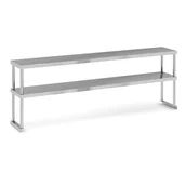 Meble gastronomiczne - Dwupiętrowa nadstawka na stół, 1800 x 300 x 600 mm - miniaturka - grafika 1