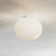 Lampy sufitowe - FLOS Lampa sufitowa designerska GLO-BALL, możliwość ściemniania, biały / opal, salon / jadalnia, szkło, design - miniaturka - grafika 1