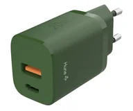 Ładowarki do telefonów - Hune Ładowarka sieciowa GaN 20W USB-C + USB-A Forest Green - miniaturka - grafika 1