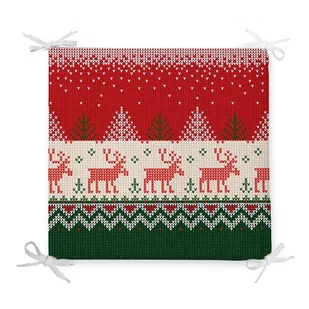 Poduszka na krzesło z domieszką bawełny Minimalist Cushion Covers Merry Xmas, 42x42 cm - Poduszki na krzesła - miniaturka - grafika 1