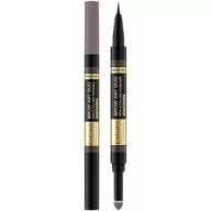 Akcesoria i kosmetyki do stylizacji brwi - Eveline Cosmetics Cosmetics - Brow Art Duo Pen & Filling Powder Waterproof - Wodoodporny pisak i puder do brwi 2w1 - MEDIUM - miniaturka - grafika 1