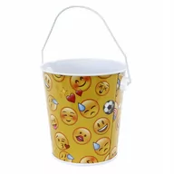 Zabawki do piasku - Metalowe Wiaderko Dla Dzieci Do Zabawy Emoji Emoty - miniaturka - grafika 1
