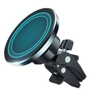 Statywy fotograficzne - Crong Carclip Magnetic - Magnetyczny uchwyt samochodowy MagSafe (czarny) - miniaturka - grafika 1