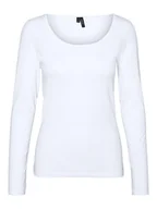 Koszulki i topy damskie - Vero Moda Koszulka w kolorze białym - miniaturka - grafika 1