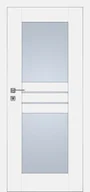 Drzwi wewnętrzne - Dre Drzwi Wewnętrzne Z Szybą Piano 3 Okleina Biała Mat - miniaturka - grafika 1