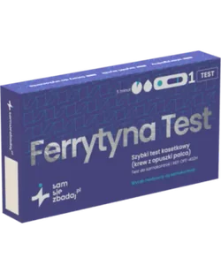 Ferrytyna Test Szybki test kasetkowy, 1 sztuka - Testy ciążowe i diagnostyczne - miniaturka - grafika 1