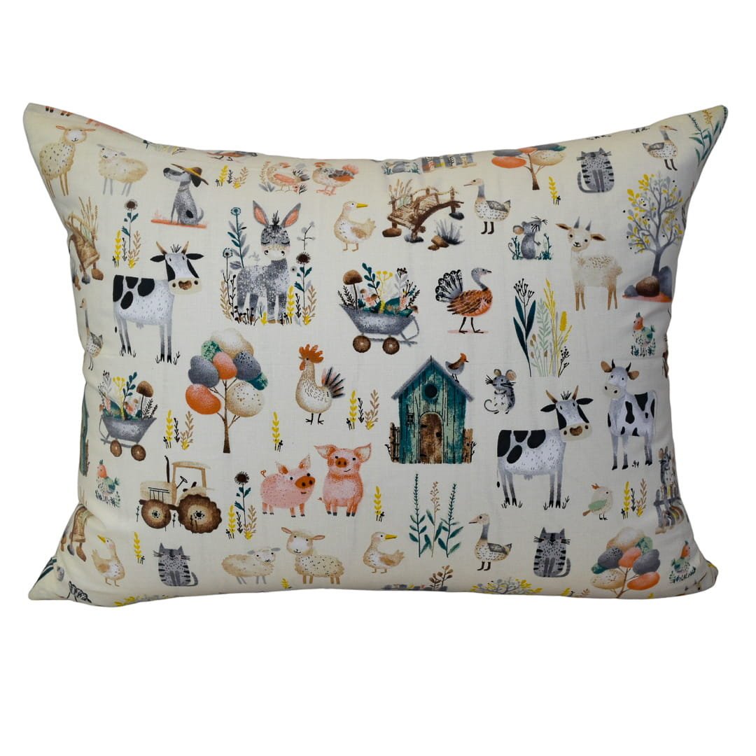 Poszewka Dziecięca 50x70 Bawełniana Farma Retro Wysoka Jakość Polski Producent