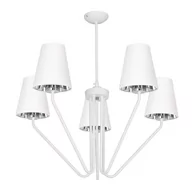 Lampy sufitowe - Milagro Żyrandol Victoria 5 Biały MLP4918 - MLP4918 - miniaturka - grafika 1