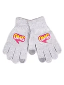 Rękawiczki dla dzieci - Rękawiczki Dziewczęce Pięciopalczaste Omg Dotykowe 16 Cm - miniaturka - grafika 1