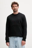 Bluzy męskie - Gant bluza męska kolor czarny z aplikacją 2067075 - miniaturka - grafika 1