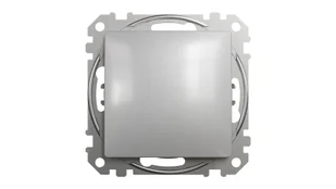 Łącznik schodowy Schneider Sedna Design SDD113106 srebrne aluminium Design &amp; Elements - Wyłączniki światła i elektryczne - miniaturka - grafika 1