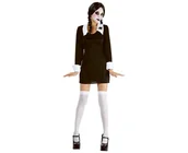 Stroje karnawałowe - Strój dla dorosłych Gotycka uczennica (sukienka), rozm. S - miniaturka - grafika 1