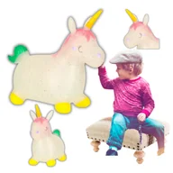Skoczki dla dzieci - Skoczek Do Skakania Gumowy Z Pąpką Jednorożec Konik Dla Dzieci Do 25Kg - miniaturka - grafika 1