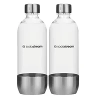 Akcesoria i części AGD - 2x Butelka do saturatora SodaStream 1L Stalowa - miniaturka - grafika 1