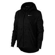 Kurtki damskie - Nike Damska kurtka W NK ESSNTL JKT HD Sport, czarna/(odblaskowa srebrna), XS - miniaturka - grafika 1
